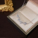 2021 New Diamond Love Folding Necklace
