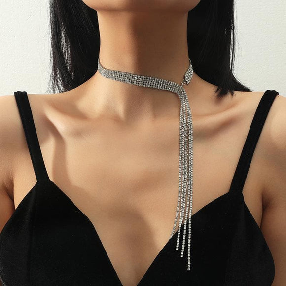 Tassels Side Necklace
