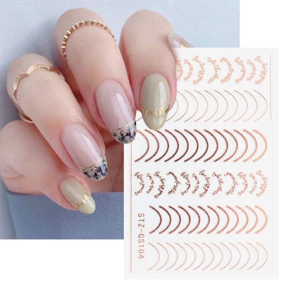 Curve Nails Stickers