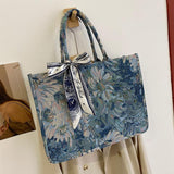 Elegant Blue Tote Bag