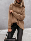 Turtle Neck Knit Sweater - sexicats