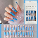 Butterfly Blue Press-On Nails