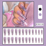 Lavender Flames Press-On Nails