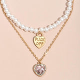 "Fxxk Off" Pearl Necklace