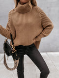 Turtle Neck Knit Sweater - sexicats