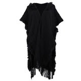 Tassels Down Hooded Cardigan - sexicats