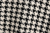 Houndstooth V-neck Knitted Vest Sweater