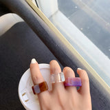 Retro Finger Acrylic Ring