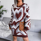 Heart For You Sweater Dress - sexicats