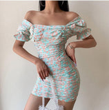 Dayana Puff Sleeve Bodycon Mini Dress