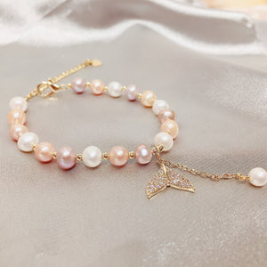 Mermaid Pearl Pink Bracelet