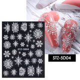 Snowy 3D Nails Stickers