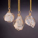 Raw Stone Crystal Necklace