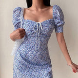 Liana Blue Floral Dress