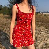 Love in Summer Red Mini Dress