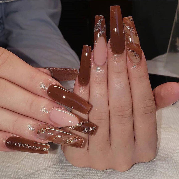 Chocolate Taste Press-On Nails